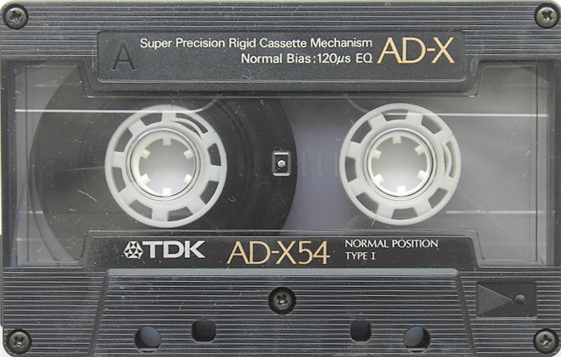 Compact Cassette TDK AD-X 54 "AD-X54K" Type I Normal 1989 Japan