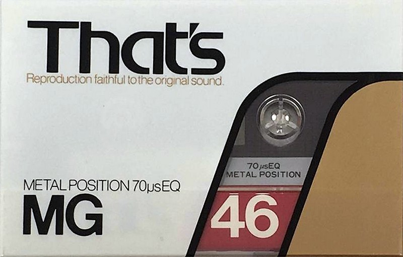 Compact Cassette Thats MG 46 Type IV Metal 1983 Japan