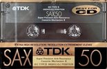 Compact Cassette TDK SA-X 50 Type II Chrome 1989 North America
