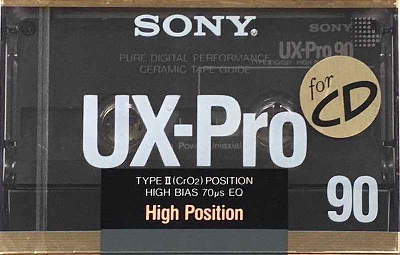 Compact Cassette Sony UX-Pro 90 "UX-PRO90A" Type II Chrome 1988 Japan