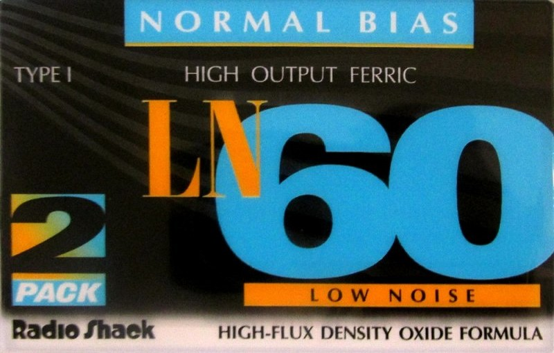 2 pack Radio Shack LN 60 Type I Normal 1995 USA