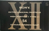 Compact Cassette Sony XII 54 Type II Chrome 1991 Japan