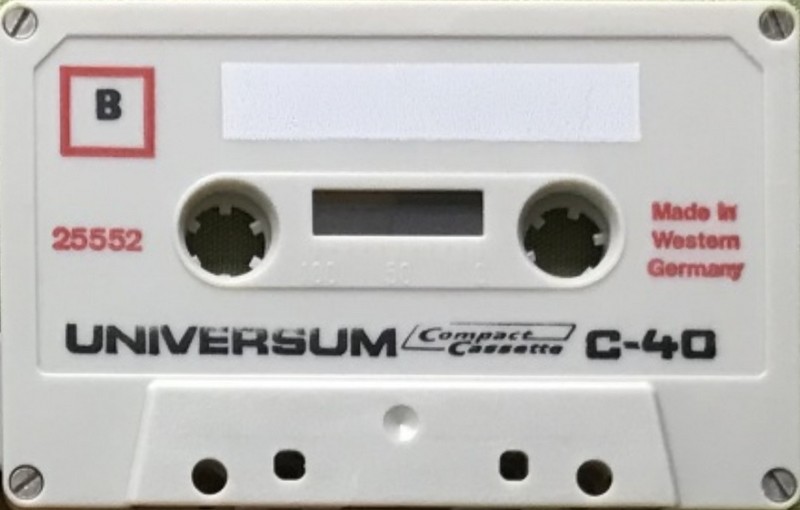 Compact Cassette Universum 40 Type I Normal 1970 Europe
