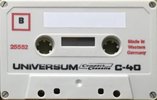 Compact Cassette Universum 40 Type I Normal 1970 Europe