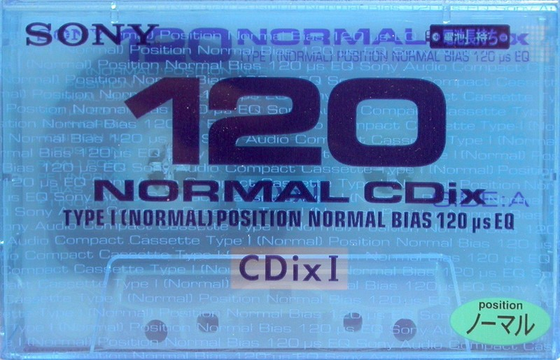 Compact Cassette Sony CDix I 120 "C-120CDX1E" Type I Normal 1997 Japan