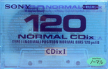 Compact Cassette Sony CDix I 120 "C-120CDX1E" Type I Normal 1997 Japan