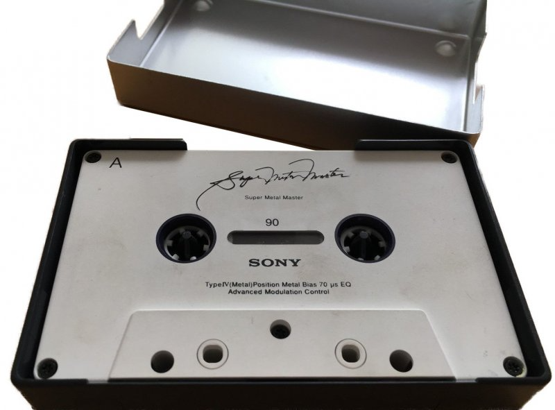 Compact Cassette Sony Super Metal Master 90 "C-90SMMST" Type IV Metal 1996 Europe