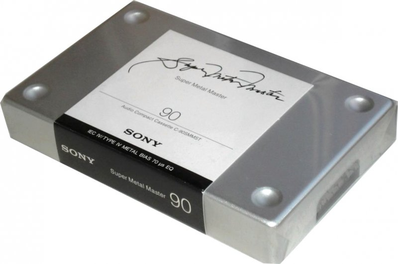 Compact Cassette Sony Super Metal Master 90 "C-90SMMST" Type IV Metal 1996 Europe
