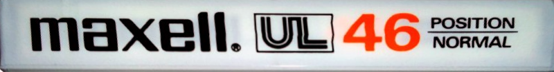 Compact Cassette Maxell UL 46 Type I Normal 1982 Europe