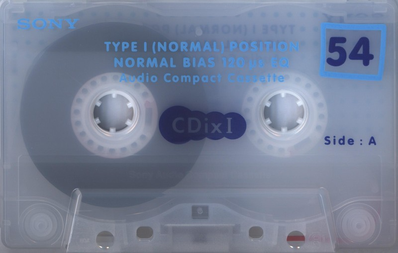 Compact Cassette Sony CDix I 54 "C-54CDX1F" Type I Normal 1998 Japan