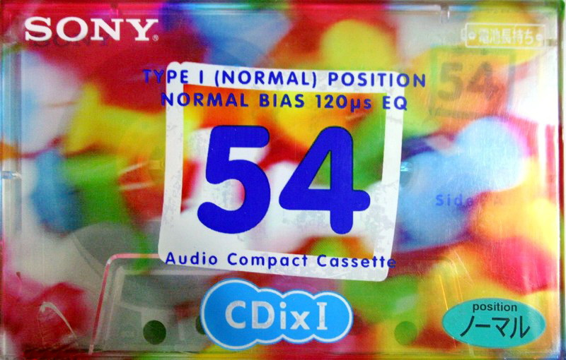 Compact Cassette Sony CDix I 54 "C-54CDX1F" Type I Normal 1998 Japan