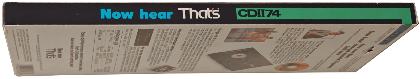 3 pack Thats CD 74 "CD-II" Type II Chrome 1987 USA