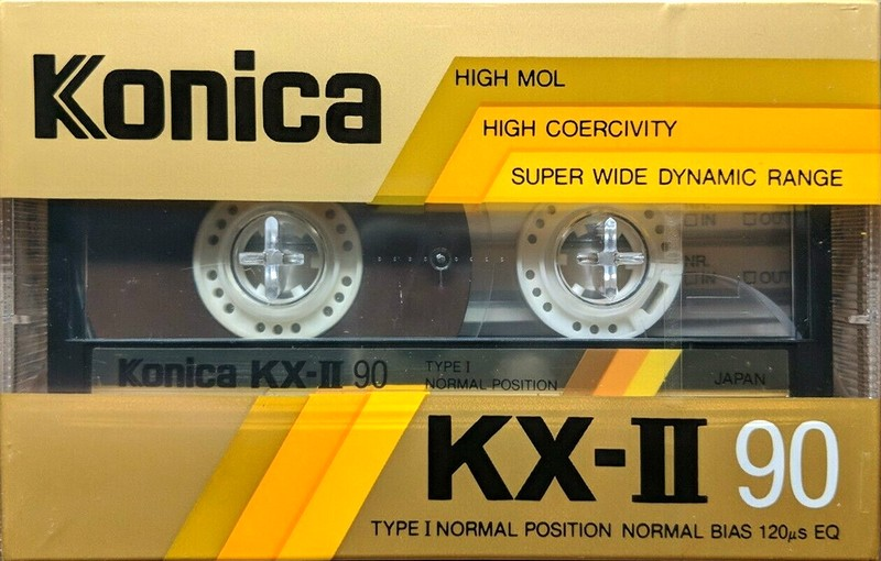 Compact Cassette Konica KX-II 90 Type I Normal 1987 Europe