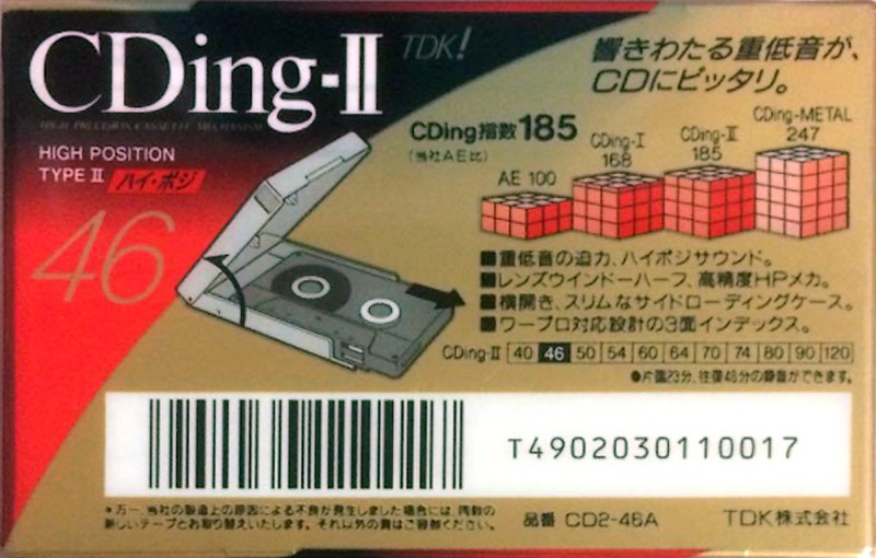 Compact Cassette: TDK  - CDing-II 46