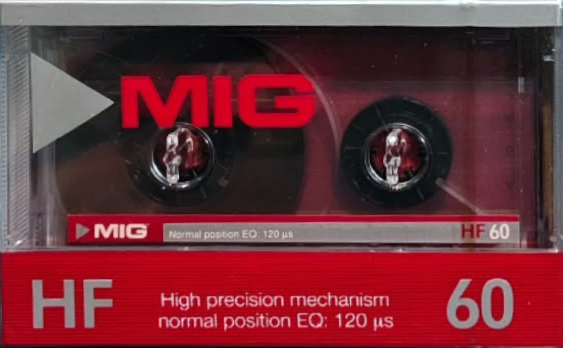 Compact Cassette MIG HF 60 Type I Normal 1987 Europe