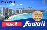Video8, Hi8, Digital8 Sony MP 120 "P6-120MPFHW Hawaii" Type I Normal 1993 USA