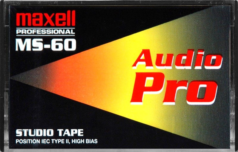 Compact Cassette Maxell MS Audio Pro 60 Type II Chrome 1997 Japan