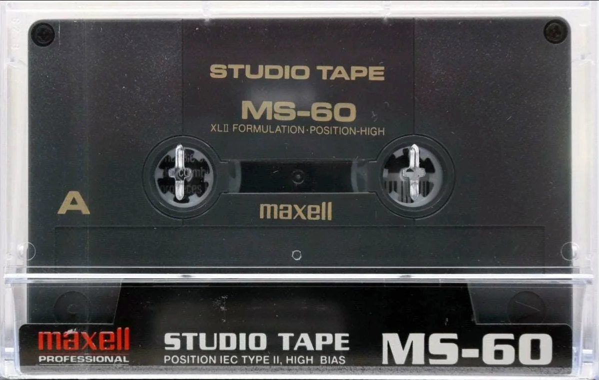 Compact Cassette Maxell MS 60 "Audio Pro" Type II Chrome 1997 USA