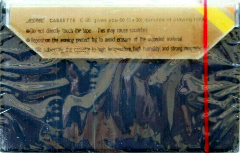 Compact Cassette Aspag 60 Type I Normal Hong Kong