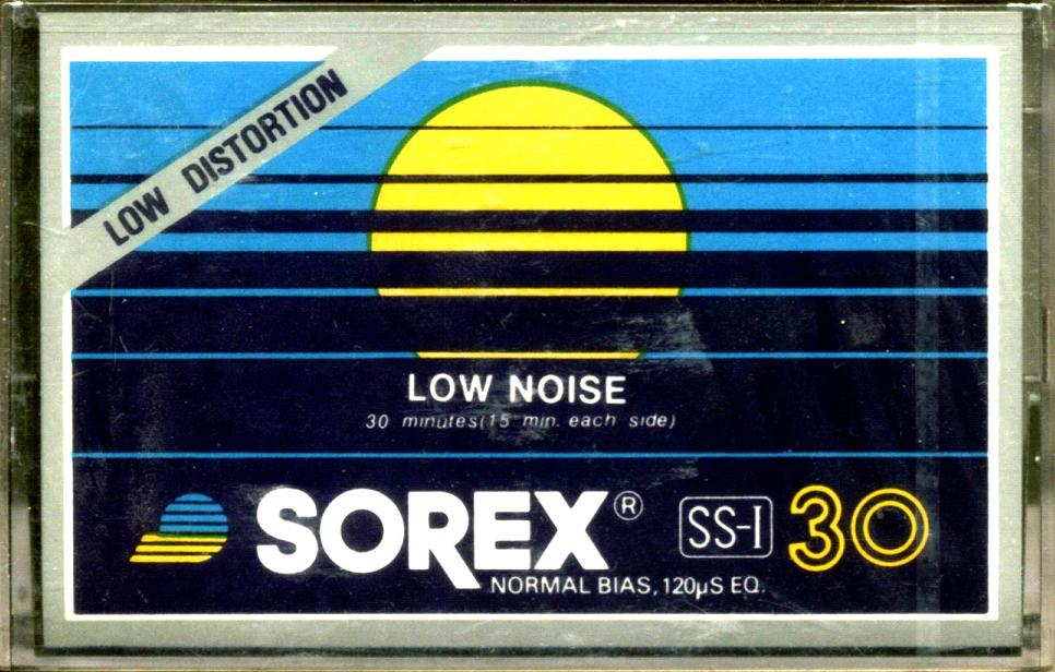 Compact Cassette Sorex SS-I 30 Type I Normal 1986 South Korea
