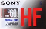 Compact Cassette Sony HF 60 Type I Normal 1990 North America