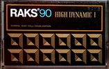 Compact Cassette RAKS High Dynamic I 90 Type I Normal 1978 Europe