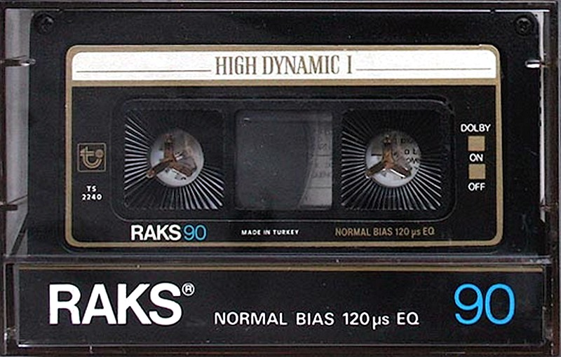 Compact Cassette RAKS High Dynamic I 90 Type I Normal 1978 Europe
