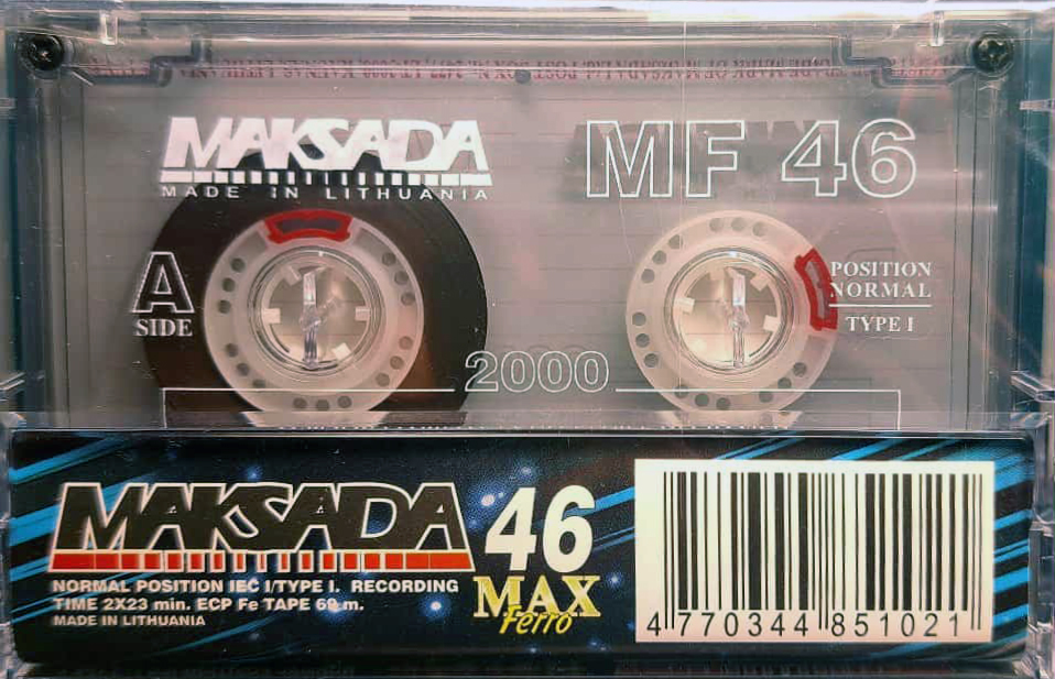 Compact Cassette Maksada MAX Ferro 46 Type I Normal 1998 Worldwide