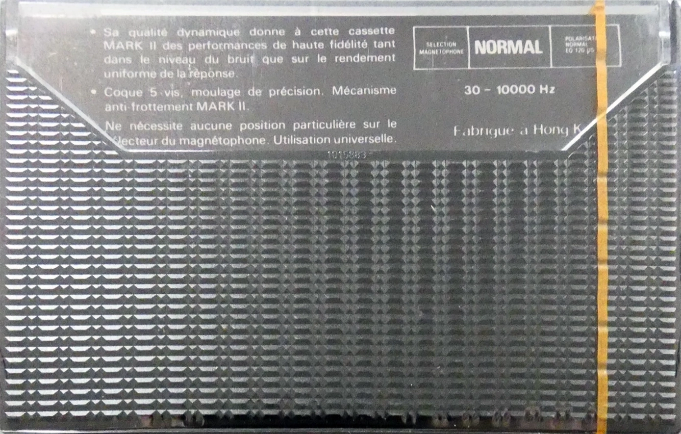 Compact Cassette Mark II High Energy 90 Type I Normal 1982 France