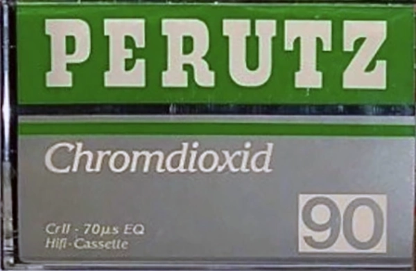 Compact Cassette Perutz 90 Type II Chrome France