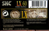 Compact Cassette SKC LX 60 Type I Normal 2000 Worldwide