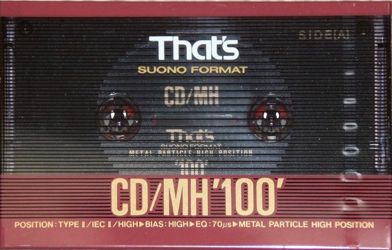 Compact Cassette Thats CD-MH 100 Type II Chrome 1990 Europe