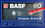 Compact Cassette BASF Chrome Extra II 60 Type II Chrome 1990 Europe