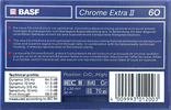 Compact Cassette BASF Chrome Extra II 60 Type II Chrome 1990 Europe