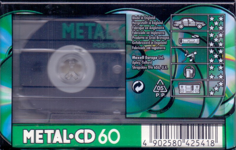 Compact Cassette: Maxell / Hitachi Maxell - Metal CD 60