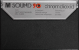 Compact Cassette M Sound 90 Type II Chrome 1981 Europe