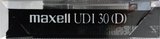 Compact Cassette Maxell UDI / UD1 30 Type I Normal 1989 Japan