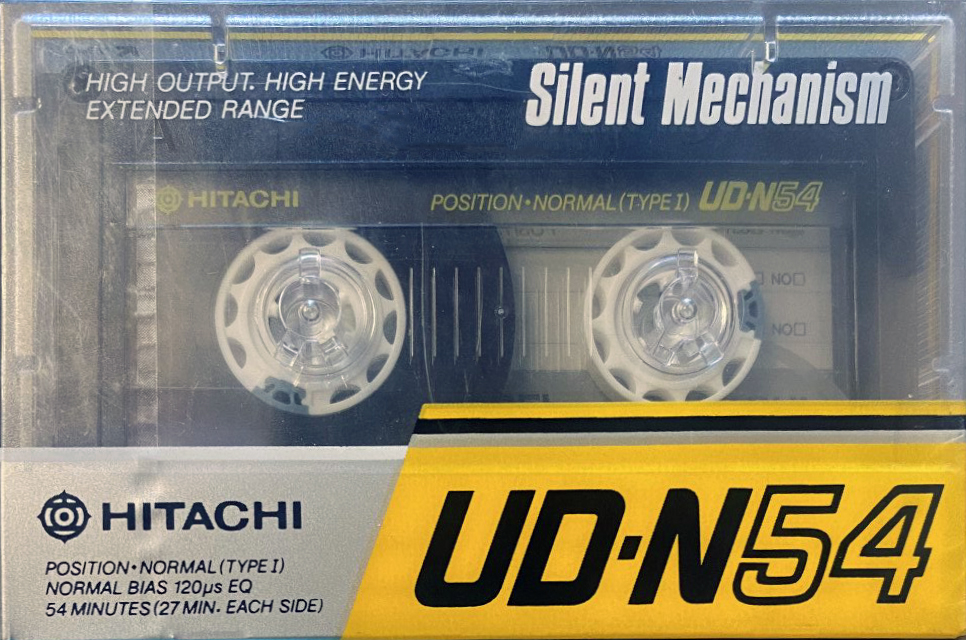 Compact Cassette Hitachi UD 54 "UD-N" Type I Normal 1987 Japan