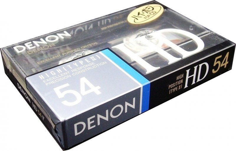 Compact Cassette Denon HD 54 "HD54P" Type II Chrome 1989 Japan
