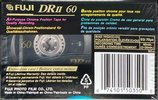 Compact Cassette Fuji DR-II 60 Type II Chrome 1998 North America