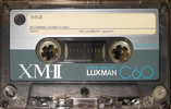 Compact Cassette Luxman XM-II 60 Type II Chrome 1978 Japan