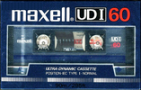 Compact Cassette Maxell UDI / UD1 60 Type I Normal 1985 Europe