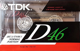 Compact Cassette TDK D 46 "D-46ES" Type I Normal 1991 USA