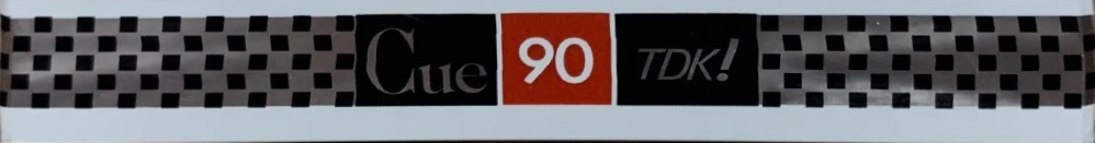 Compact Cassette TDK CUE 90 "CUE-90WK" Type II Chrome 1990 Japan
