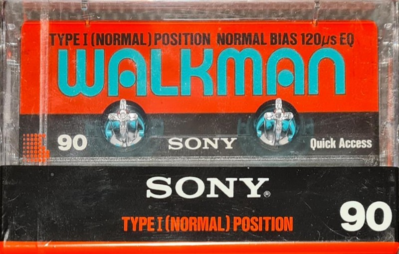 Compact Cassette Sony Walkman 90 Type I Normal 1989 Europe
