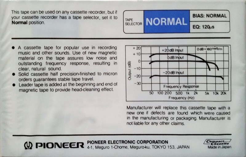 Compact Cassette:  Pioneer - N1 90