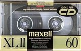 Compact Cassette Maxell XLII 60 Type II Chrome 1990 USA