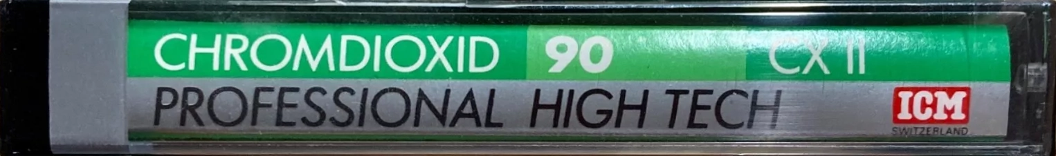 Compact Cassette ICM CX II 90 "Big Drops" Type II Chrome 1987 Europe