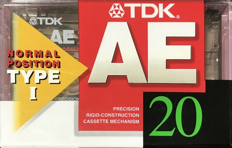 Compact Cassette TDK AE 20 "AE-20F" Type I Normal 1998 Japan