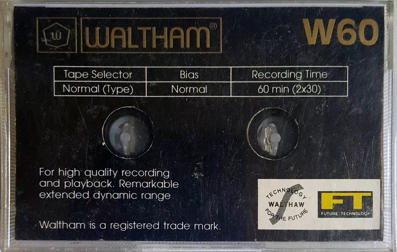 Compact Cassette Waltham W 60 Type I Normal UK